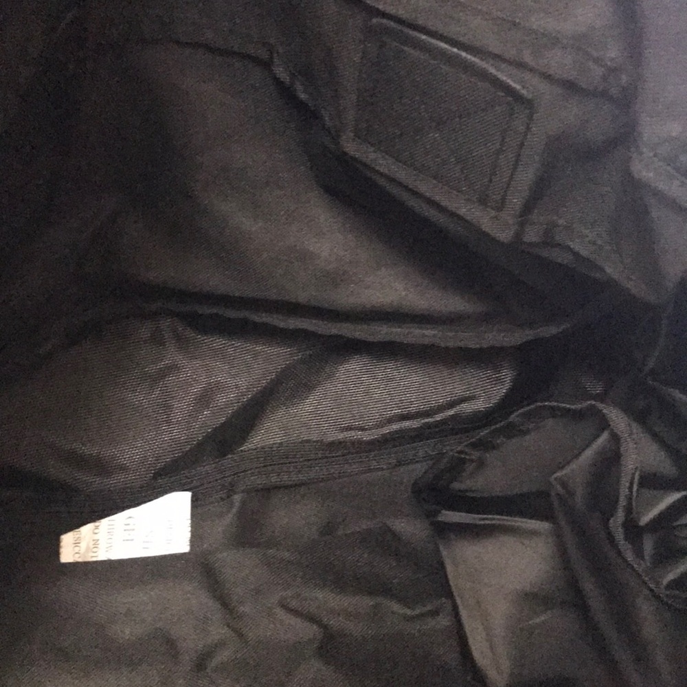 PINK Black Duffle GYM Bag Black & White LOGOS - Picture 4 of 5